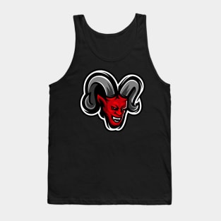 Red devil mascot illustration Tank Top